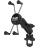 RAM Mounts X-Grip Universele Telefoon Houder Motor met Klem Zwart