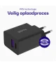 Buddi 30W GaN Mini USB-C Oplader met USB-C naar USB-C kabel 2 Meter