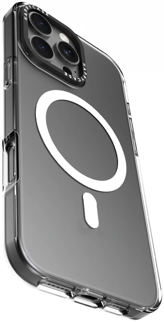 HappyCase Joy Apple iPhone 16 Pro Hoesje MagSafe Back Cover Crystal Clear afbeelding 11