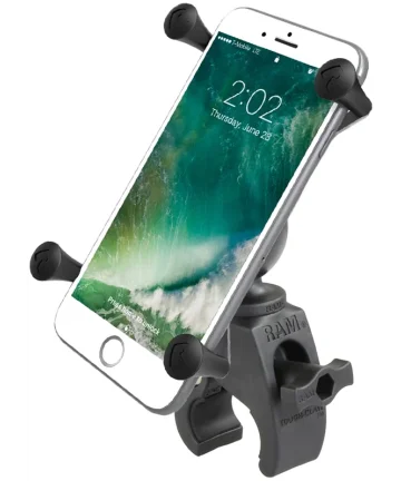 RAM Mounts X-Grip Tough-Claw Telefoon/Smartphone Houder Motor/Fiets Zwart Houders