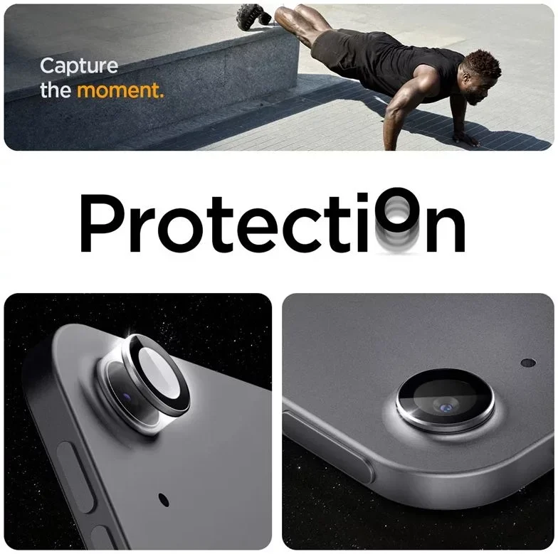 Spigen Optik iPad Air 11 (24/25) / Air 13 (24/25) Camera Protector Grijs 2-Pack afbeelding 4