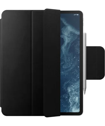 Nomad Leather Folio Plus iPad Air 13 / Pro 12.9 (2022-2018) Hoes Book Case Zwart Hoesjes