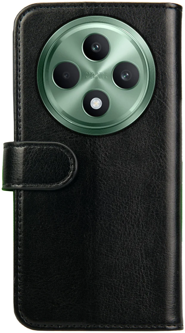 Rosso Element Oppo Reno 12 F Hoesje Book Case Wallet Zwart afbeelding 2