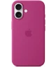 Origineel Apple iPhone 16 Hoesje MagSafe Silicone Case Fuchsia