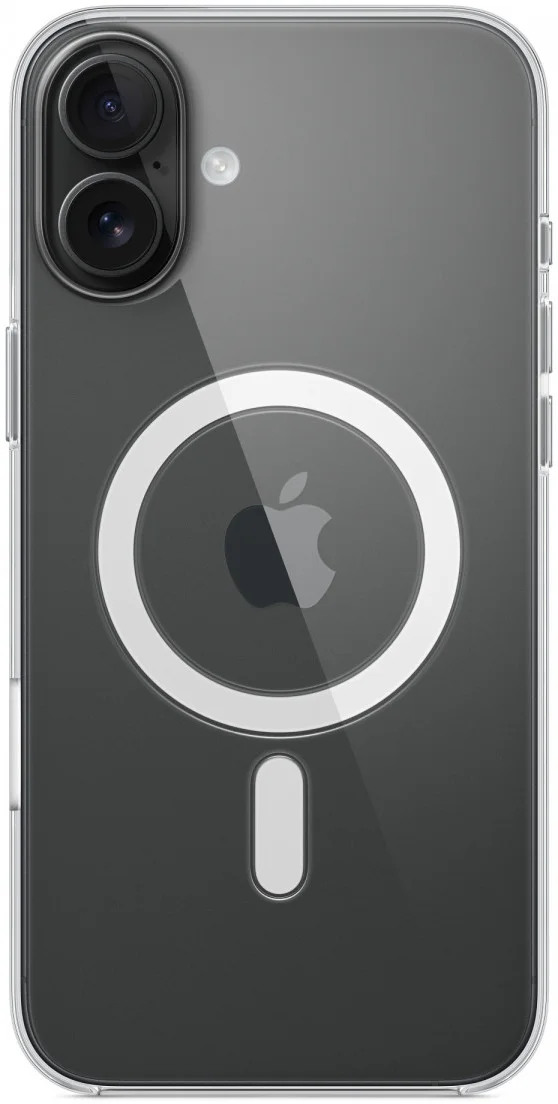 Origineel Apple iPhone 16 Plus Hoesje MagSafe Clear Case Transparant afbeelding 1