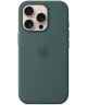 Origineel Apple iPhone 16 Pro Hoesje MagSafe Silicone Case Blauwgroen