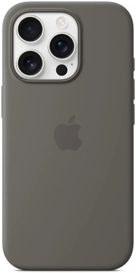 Origineel Apple iPhone 16 Pro Hoesje MagSafe Silicone Case Rotsgrijs afbeelding 4