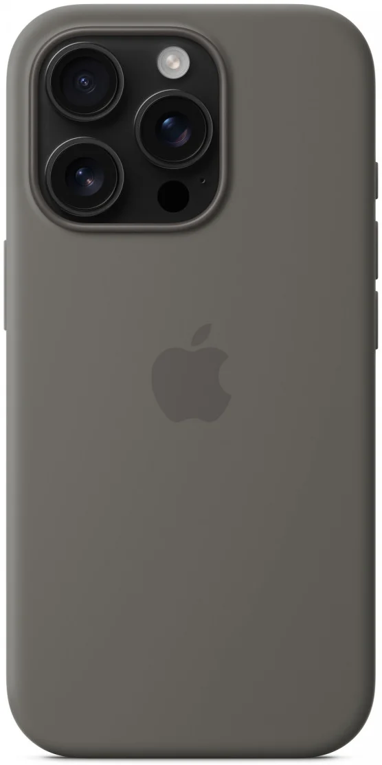 Origineel Apple iPhone 16 Pro Hoesje MagSafe Silicone Case Rotsgrijs afbeelding 1