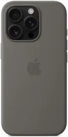 Origineel Apple iPhone 16 Pro Hoesje MagSafe Silicone Case Rotsgrijs