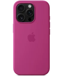 Origineel Apple iPhone 16 Pro Hoesje MagSafe Silicone Case Fuchsia