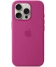 Origineel Apple iPhone 16 Pro Hoesje MagSafe Silicone Case Fuchsia