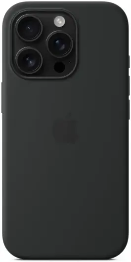 Origineel Apple iPhone 16 Pro Hoesje MagSafe Silicone Case Zwart afbeelding 1