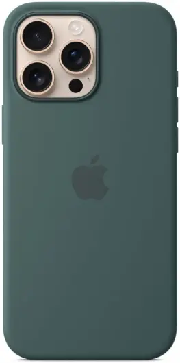 Origineel Apple iPhone 16 Pro Max Hoesje MagSafe Silicone Case Blauwgroen afbeelding 1