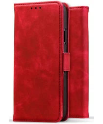 Rosso Element Samsung Galaxy S25 Hoesje Book Case Wallet Rood