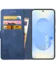 Rosso Element Samsung Galaxy S25 Hoesje Book Case Wallet Blauw