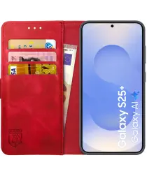 Rosso Element Samsung Galaxy S25 Plus Hoesje Book Case Wallet Rood