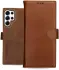 Rosso Deluxe Samsung Galaxy S25 Ultra Hoesje Echt Leer Book Case Bruin afbeelding 8