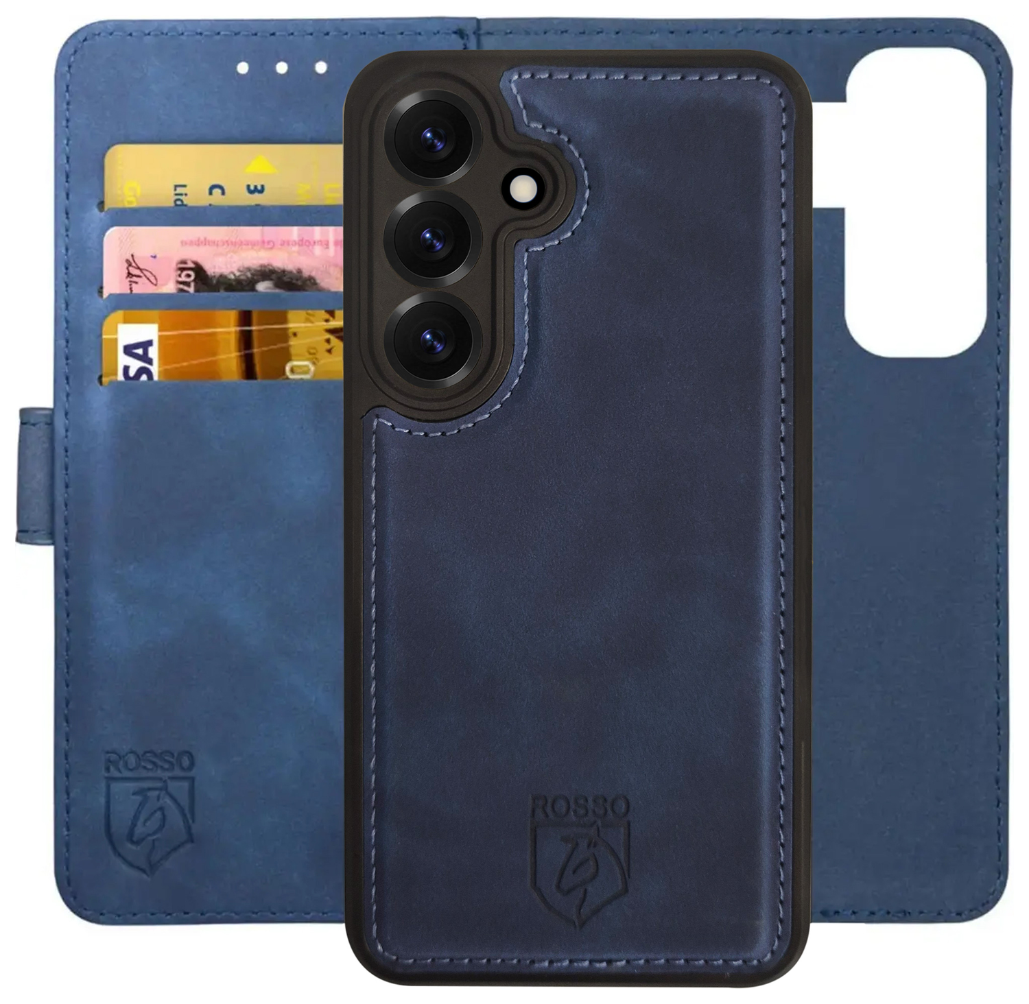 Rosso Element Uitneembaar 2-in-1 Samsung Galaxy S25 Hoesje Blauw afbeelding 1