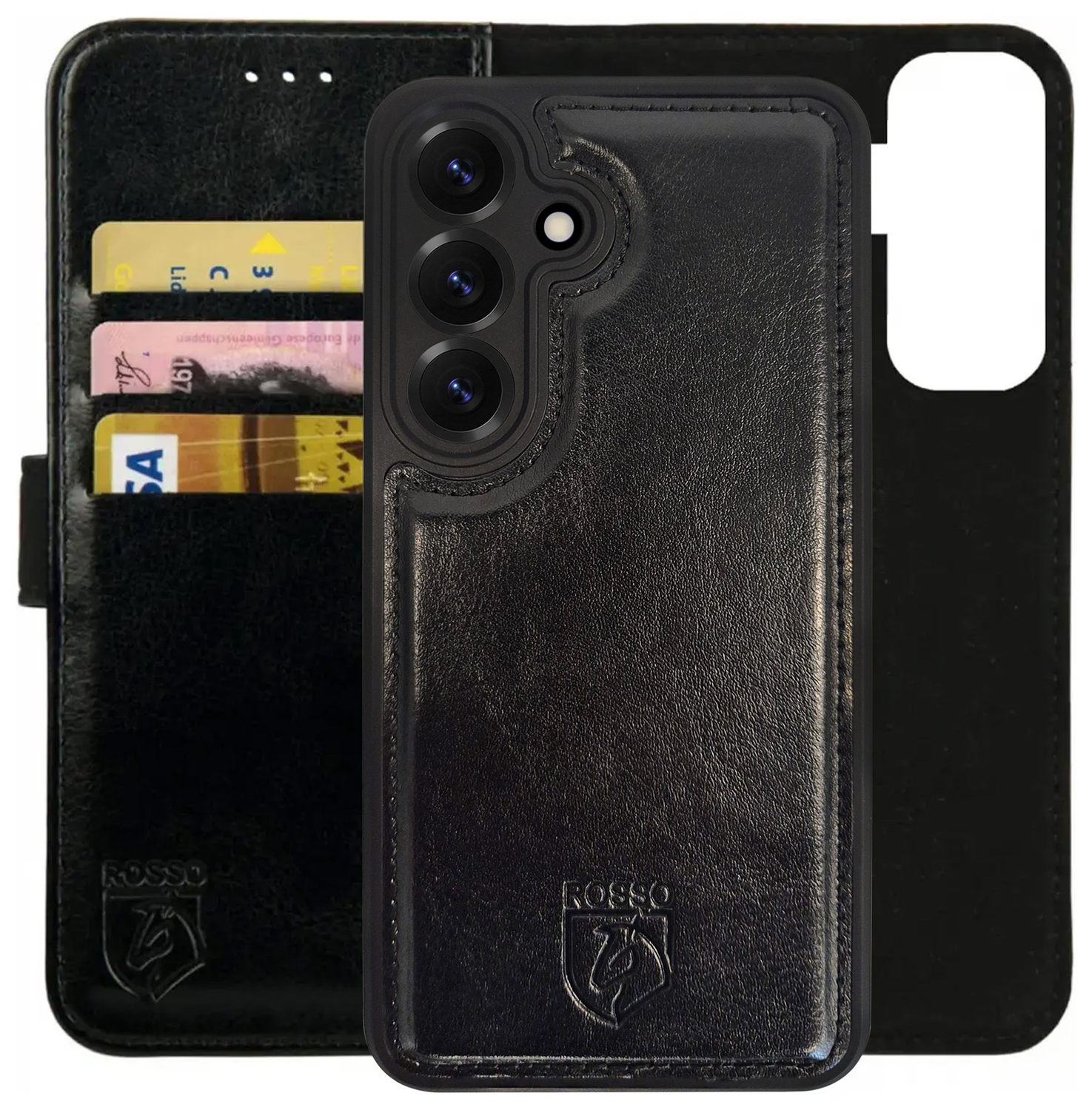 Rosso Element Uitneembaar 2-in-1 Samsung Galaxy S25 Plus Hoesje Zwart afbeelding 1