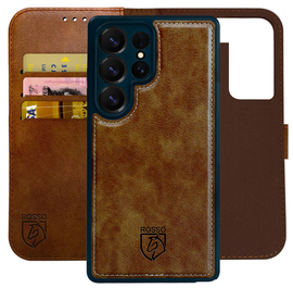 Rosso Element Uitneembaar 2-in-1 Samsung Galaxy S25 Ultra Hoesje Bruin