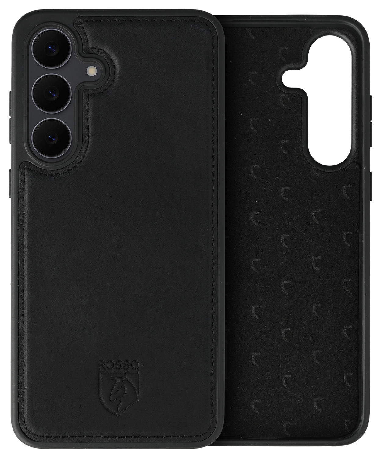 Rosso Elite Samsung Galaxy S25 Hoesje met MagSafe Book Case Echt Leer Zwart afbeelding 8