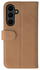 Rosso Elite Samsung Galaxy S25 Hoesje met MagSafe Book Case Echt Leer Lichtbruin afbeelding 9