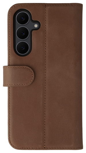 Rosso Elite Samsung Galaxy S25 Hoesje met MagSafe Book Case Echt Leer Bruin afbeelding 10