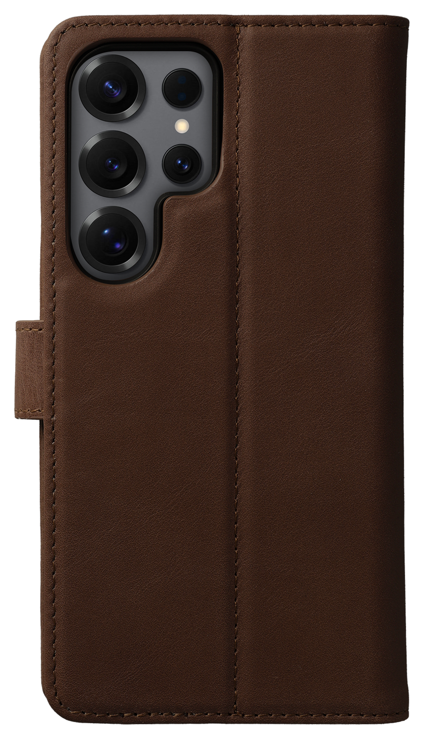 Rosso Elite Samsung Galaxy S25 Ultra Hoesje MagSafe Book Case Leer Bruin afbeelding 9