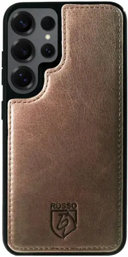 Rosso Elite Samsung Galaxy S25 Ultra Hoesje MagSafe Book Case Leer Bruin afbeelding 12