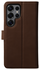 Rosso Elite Samsung Galaxy S25 Ultra Hoesje MagSafe Book Case Leer Bruin afbeelding 9
