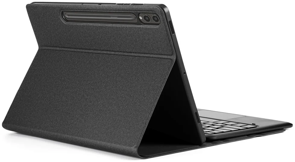 Dux Ducis Samsung Galaxy Tab S9 Plus/S9 FE Plus Hoes Bluetooth Toetsenbord Zwart afbeelding 1