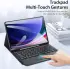 Dux Ducis Samsung Galaxy Tab S9 Plus/S9 FE Plus Hoes Bluetooth Toetsenbord Zwart afbeelding 6