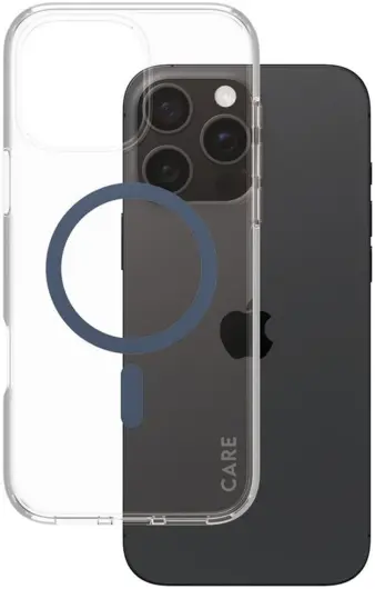 PanzerGlass CARE Urban Combat iPhone 16 Pro Max Hoesje Transparant Blauw afbeelding 1