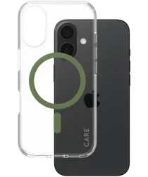 PanzerGlass CARE Urban Combat iPhone 16 Hoesje Transparant Groen