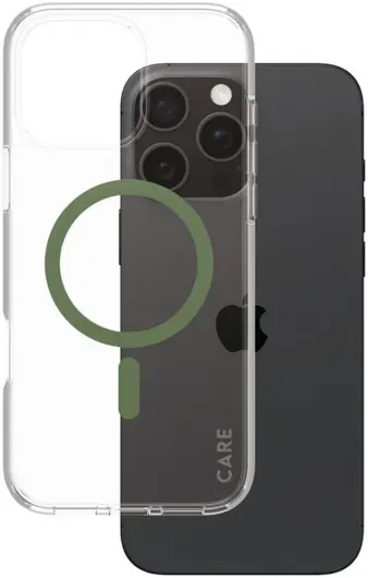 PanzerGlass CARE Urban Combat iPhone 16 Pro Max Hoesje Transparant Groen afbeelding 1