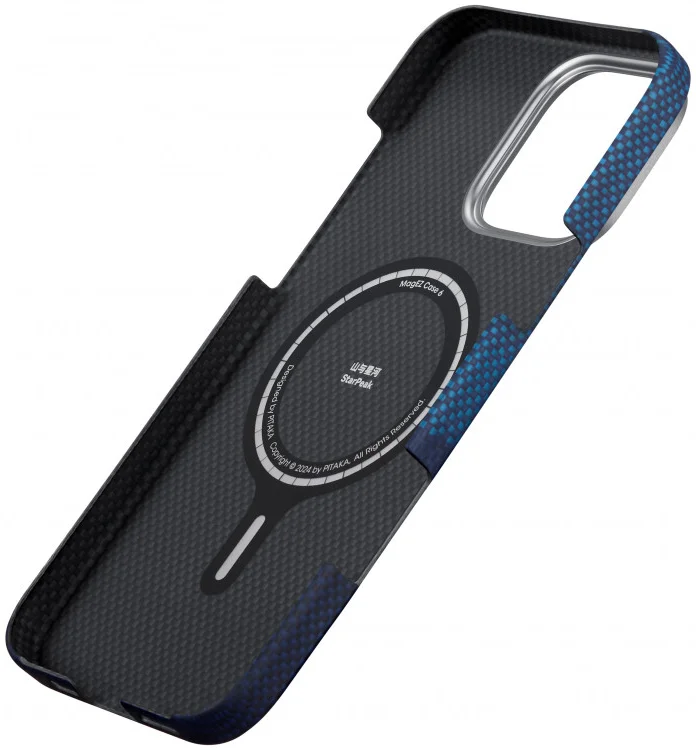 PITAKA Tactile Woven iPhone 16 Pro Hoesje Ultra Dun MagSafe StarPeak afbeelding 4