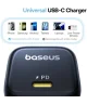 Baseus PicoGo GaN 45W Compacte Fast Charger USB-C Zwart