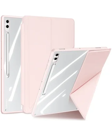 Dux Ducis Magi Samsung Galaxy Tab S10/S9/S8 Ultra Hoes V-Fold Book Case Roze Hoesjes