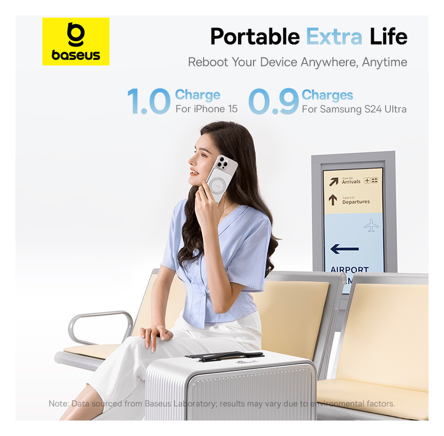 Baseus PicoGo Qi2 / MagSafe Powerbank 20W met USB-C Poort 5.000 mAh Zwart afbeelding 8