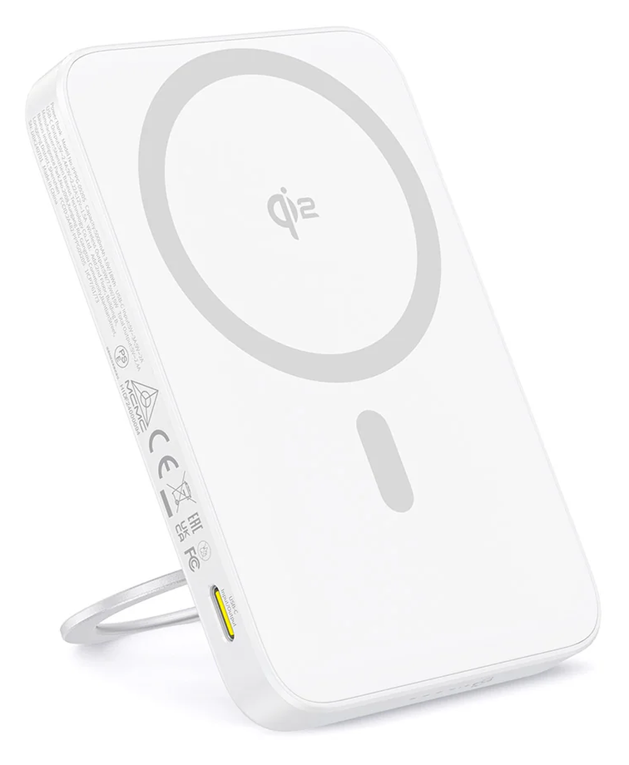 Baseus PicoGo Qi2 / MagSafe Powerbank 20W met USB-C Poort 5.000 mAh Wit afbeelding 3