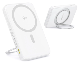 Baseus PicoGo Qi2 / MagSafe Powerbank 20W met USB-C Poort 5.000 mAh Wit