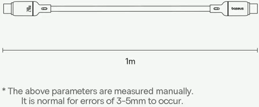 Baseus PicoGo USB-C naar USB-C Kabel 240W Fast Charge 1M Zwart afbeelding 8