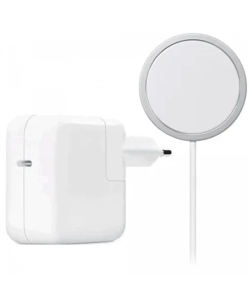 Originele Apple 30W USB-C Oplader met 25W MagSafe Kabel 1 Meter Wit Opladers