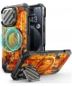 SUPCASE UB Pro MagXT iPhone 16 Pro Max Hoesje Camera Protector Camo Oranje