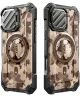 SUPCASE UB Pro MagXT iPhone 16 Pro Max Hoesje Camera Protector Camo Bruin