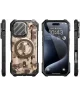 SUPCASE UB Pro MagXT iPhone 16 Pro Max Hoesje Camera Protector Camo Bruin