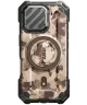 SUPCASE UB Pro MagXT iPhone 16 Pro Max Hoesje Camera Protector Camo Bruin