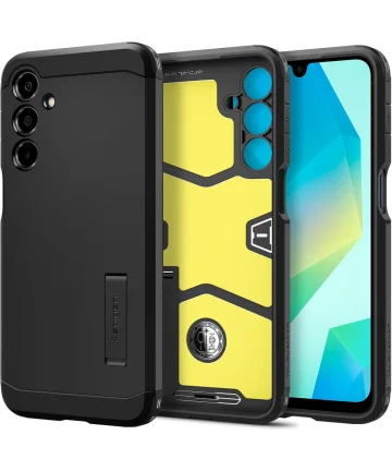 Spigen Tough Armor Samsung Galaxy A16 Hoesje Back Cover Zwart Hoesjes