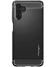 Spigen Rugged Armor Samsung Galaxy A06 Hoesje Back Cover Matte Zwart