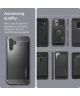 Spigen Rugged Armor Samsung Galaxy A06 Hoesje Back Cover Matte Zwart